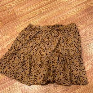Leopard print Cotton on skirt